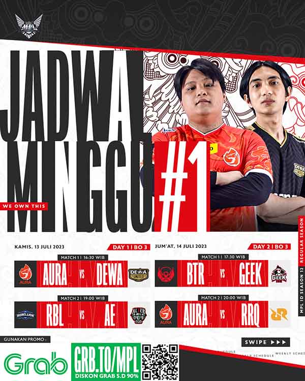 Jadwal Week 1 Mpl S12