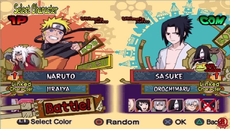 cheat naruto ultimate ninja 5 ps2 membuka semua orang