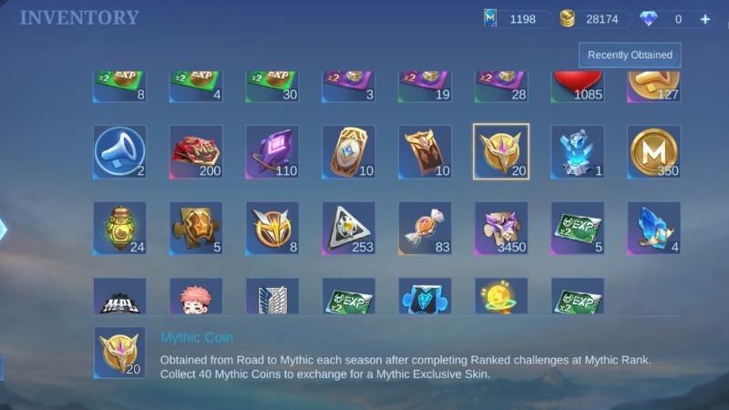 Mythic Coin di Inventory ML