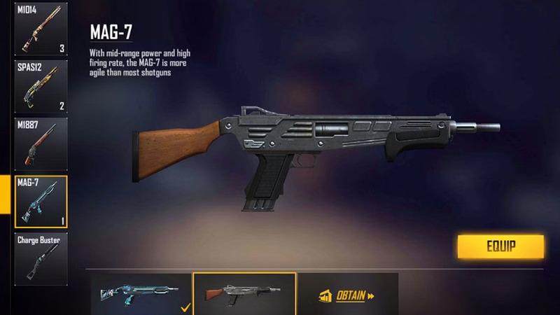 4 rekomendasi shotgun free fire tersakit