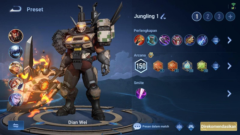 build item dian wei honor of kings