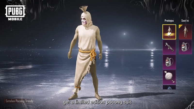 cara dapat skin pocong pubg mobile