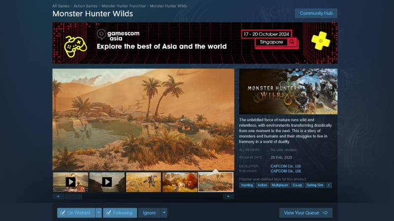 beta monster hunter wilds - steam