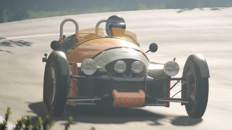 trailer assetto corsa evo - morgan 3 wheeler