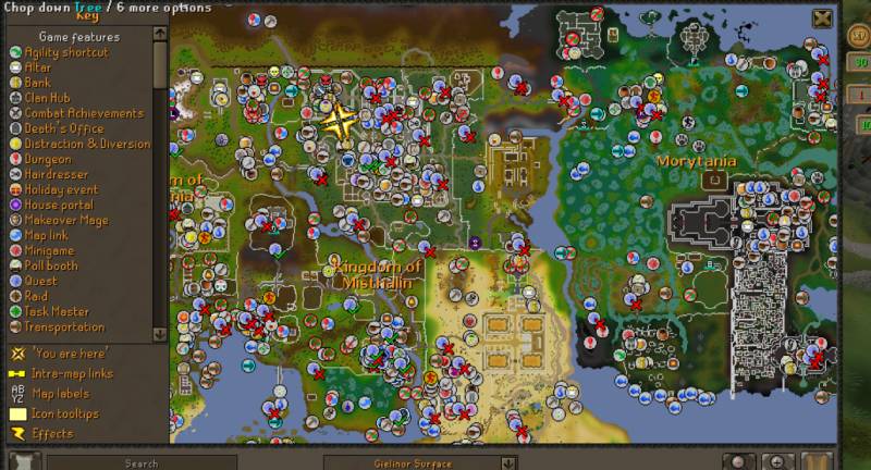 impresi singkat runescape - map