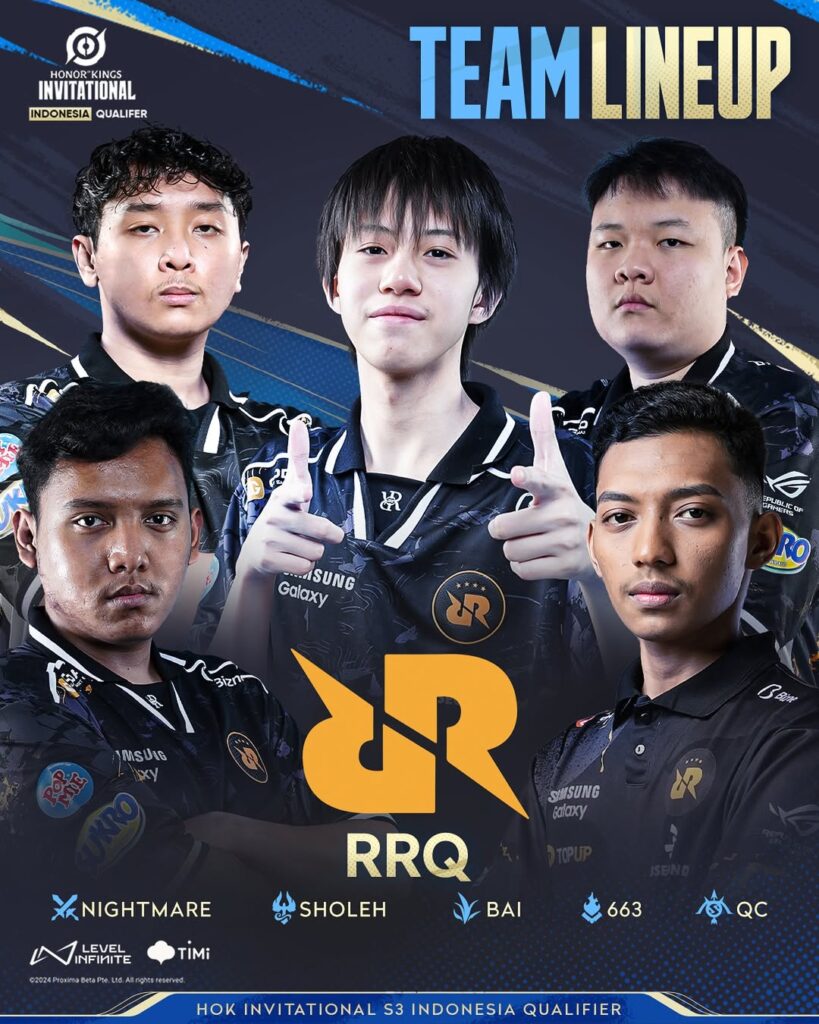 tim roster HOK Invitational S3 indonesia qualifier feature