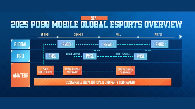 Roadmap PUBG Mobile Esports 2025