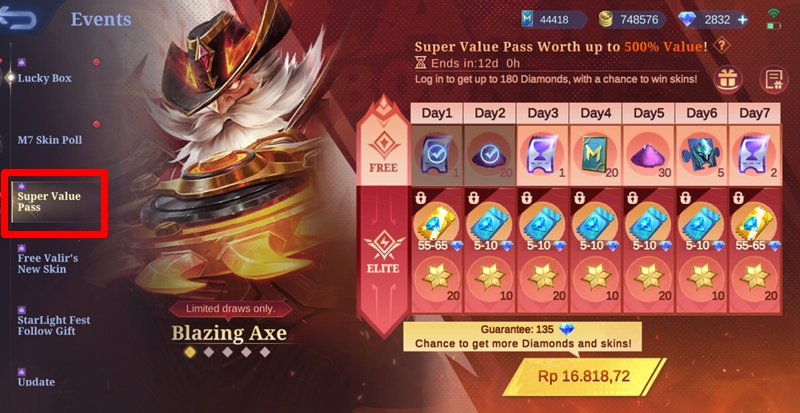 Super Value Pass MLBB